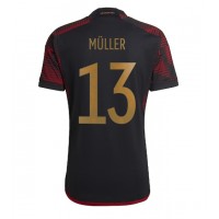 Koszulka piłkarska Niemcy Thomas Muller #13 Strój wyjazdowy MŚ 2022 tanio Krótki Rękaw